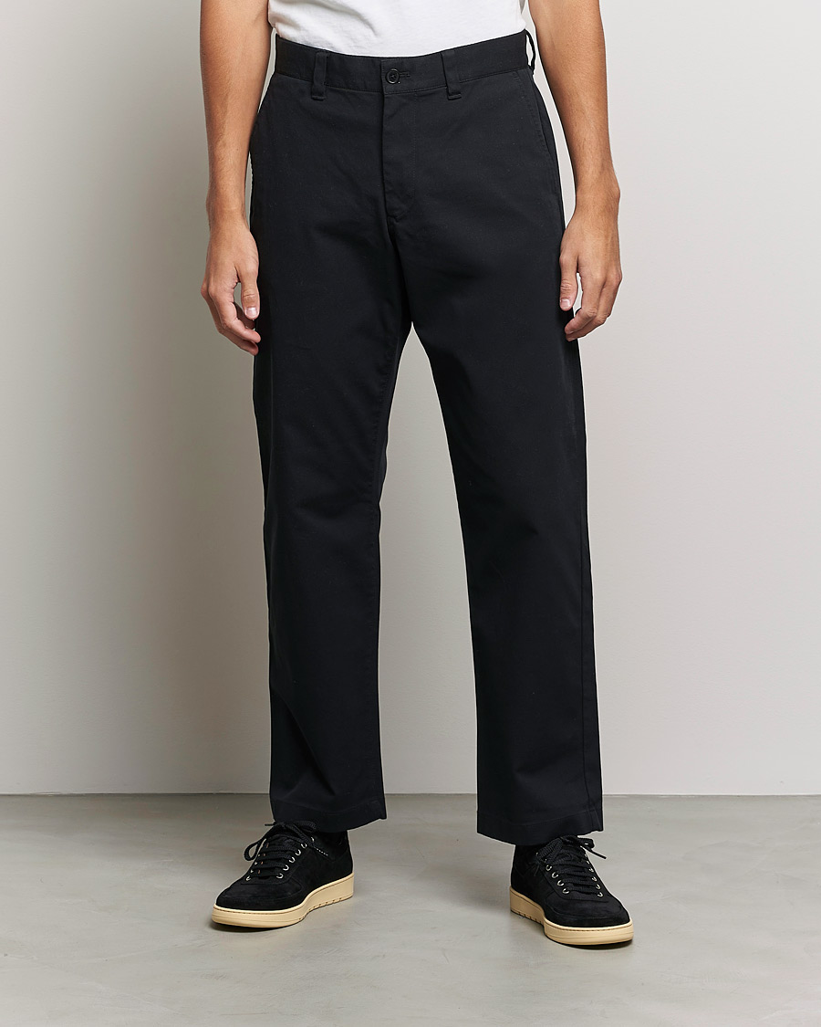 Herren | Hosen | NN07 | Alex Straight Fit Cotton Chinos Black