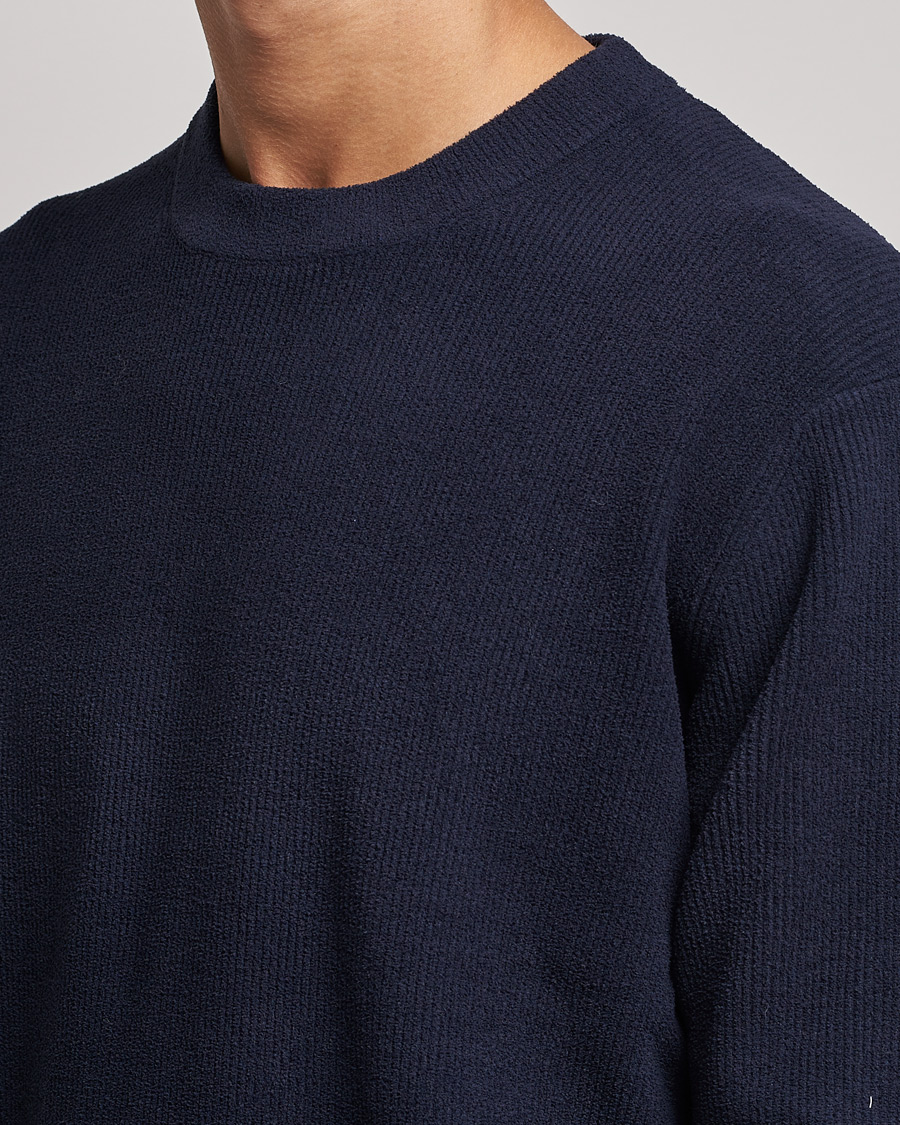 Herren | Pullover | NN07 | Danny Ribbed Knitted Sweater Navy