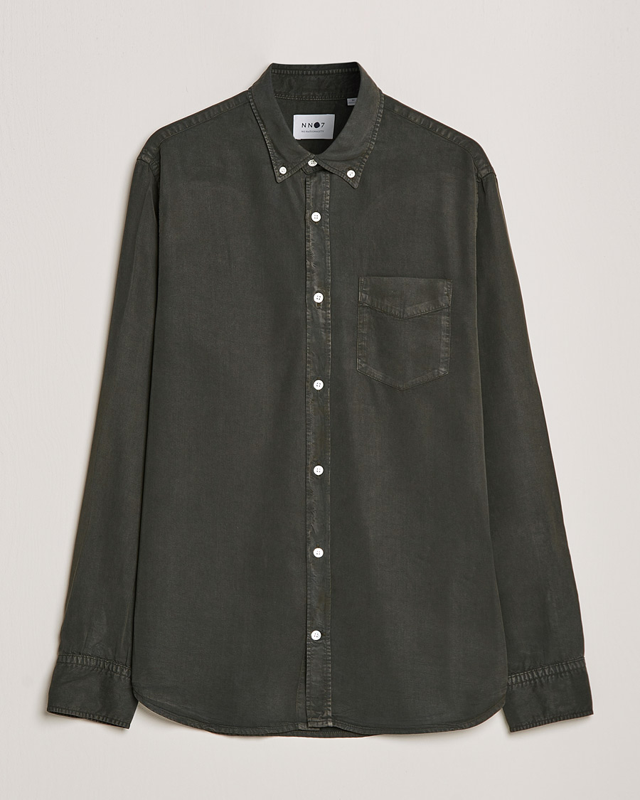 Herren | Hemden | NN07 | Levon Tencel Shirt Dark Army