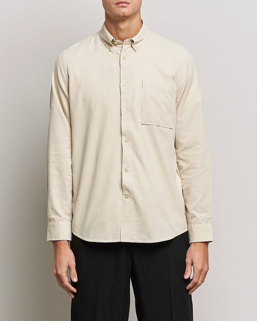 Herren | Hemden | NN07 | Arne Corduroy Shirt Ecru
