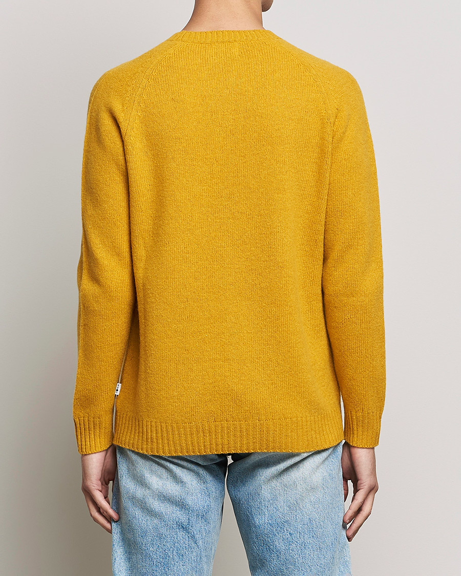 Herren | Pullover | NN07 | Nathan Brushed Crew Neck Yellow