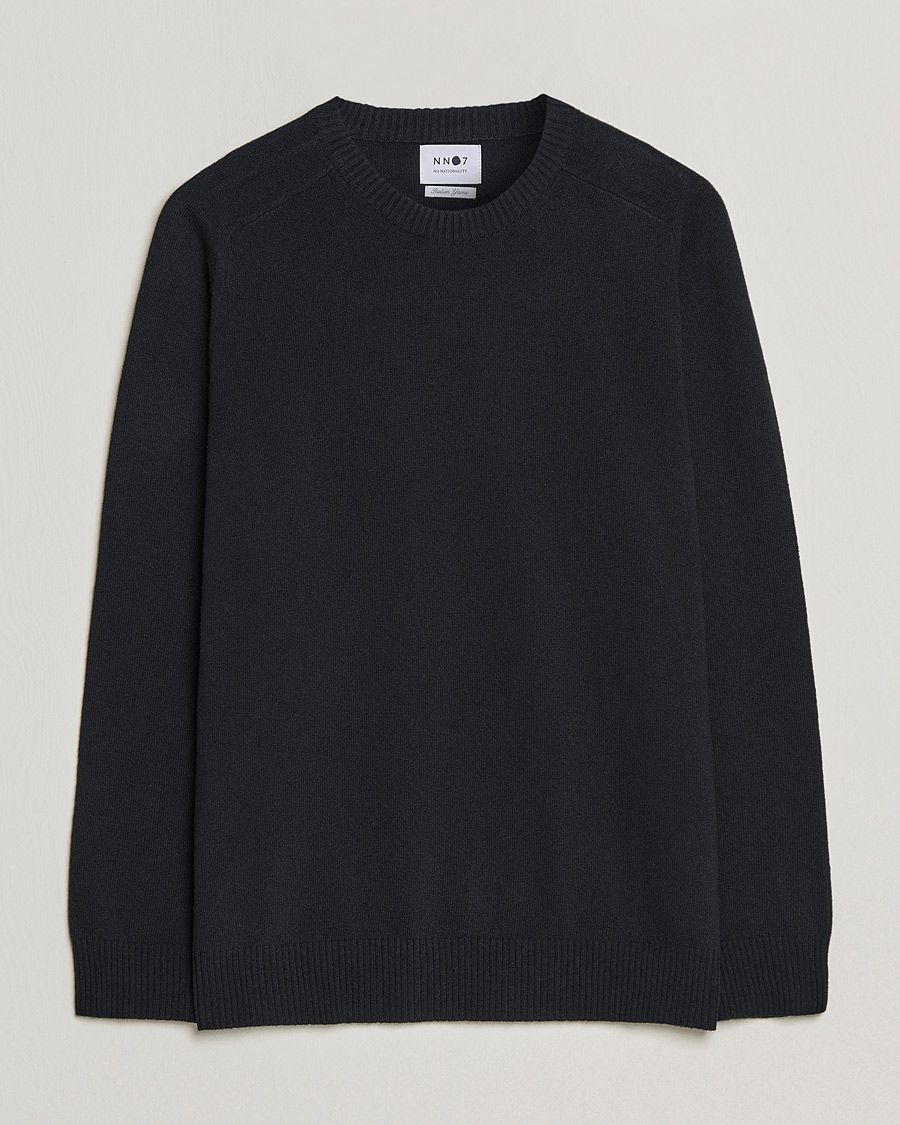 Herren | Pullover | NN07 | Edward Lambswool Crew Neck Pullover Black
