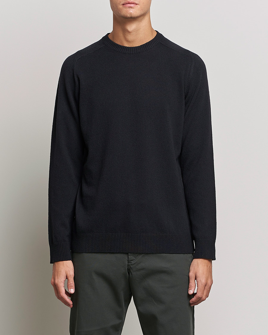 Herren | Pullover | NN07 | Edward Lambswool Crew Neck Pullover Black