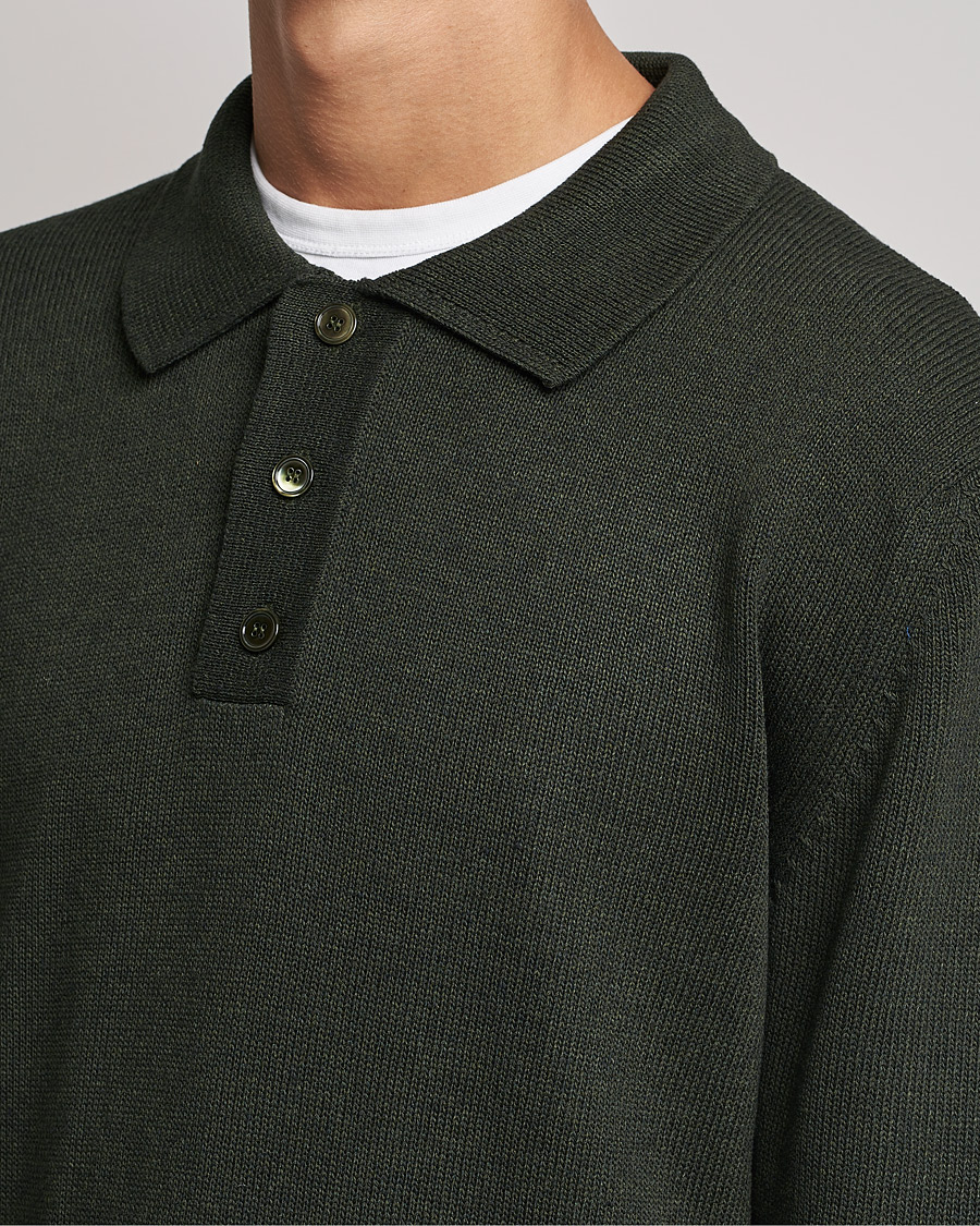 Herren | Pullover | NN07 | Vito Knitted Polo Dark Green