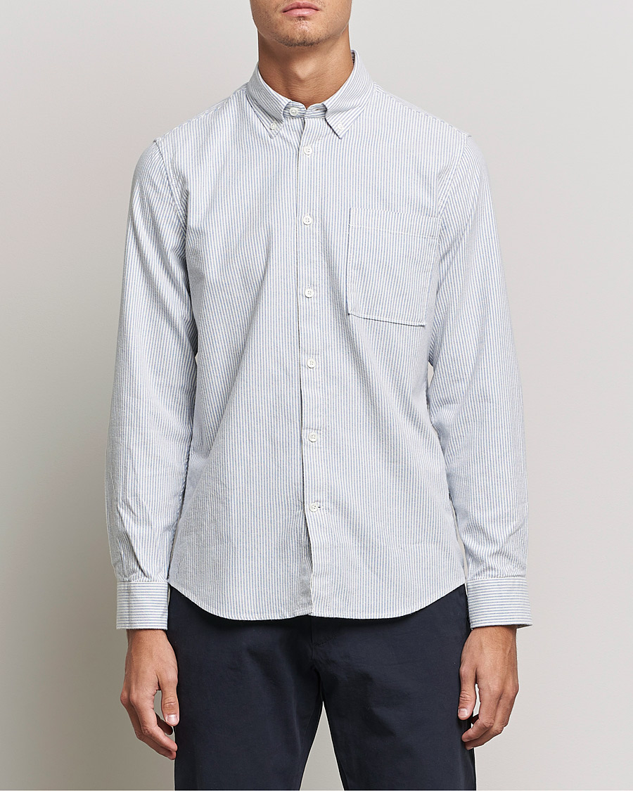 Herren | Hemden | NN07 | Arne Oxford Shirt Blue/White