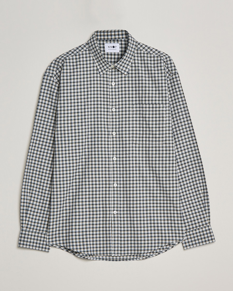 Herren | Hemden | NN07 | Deon Cotton Checked Shirt Black/White