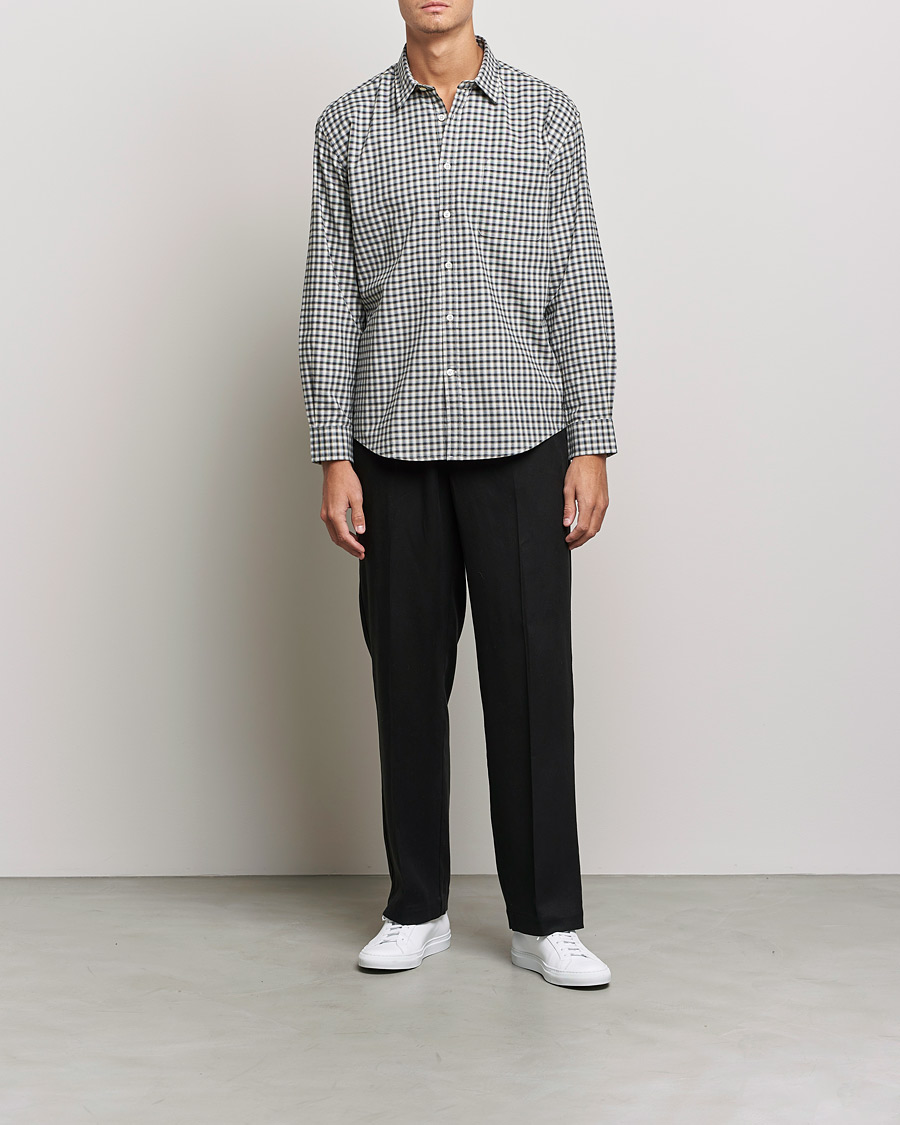 Herren | Hemden | NN07 | Deon Cotton Checked Shirt Black/White