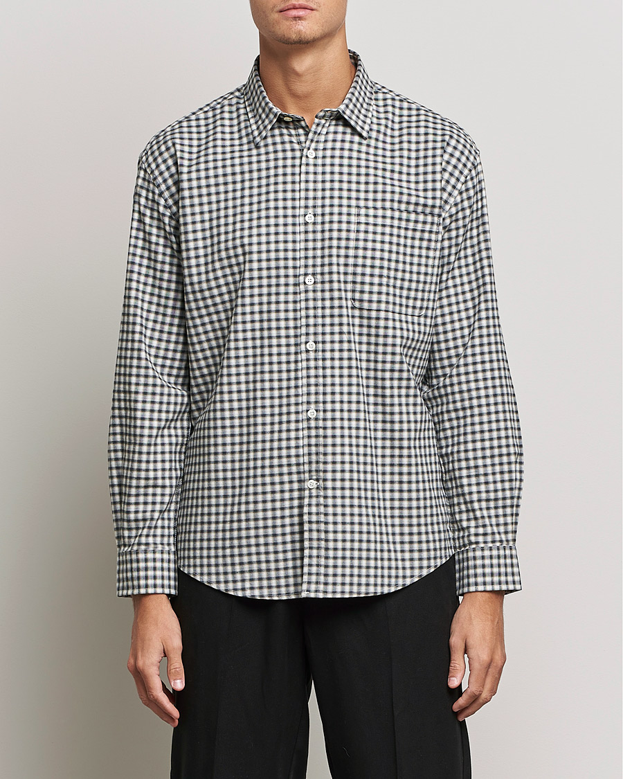 Herren | Hemden | NN07 | Deon Cotton Checked Shirt Black/White