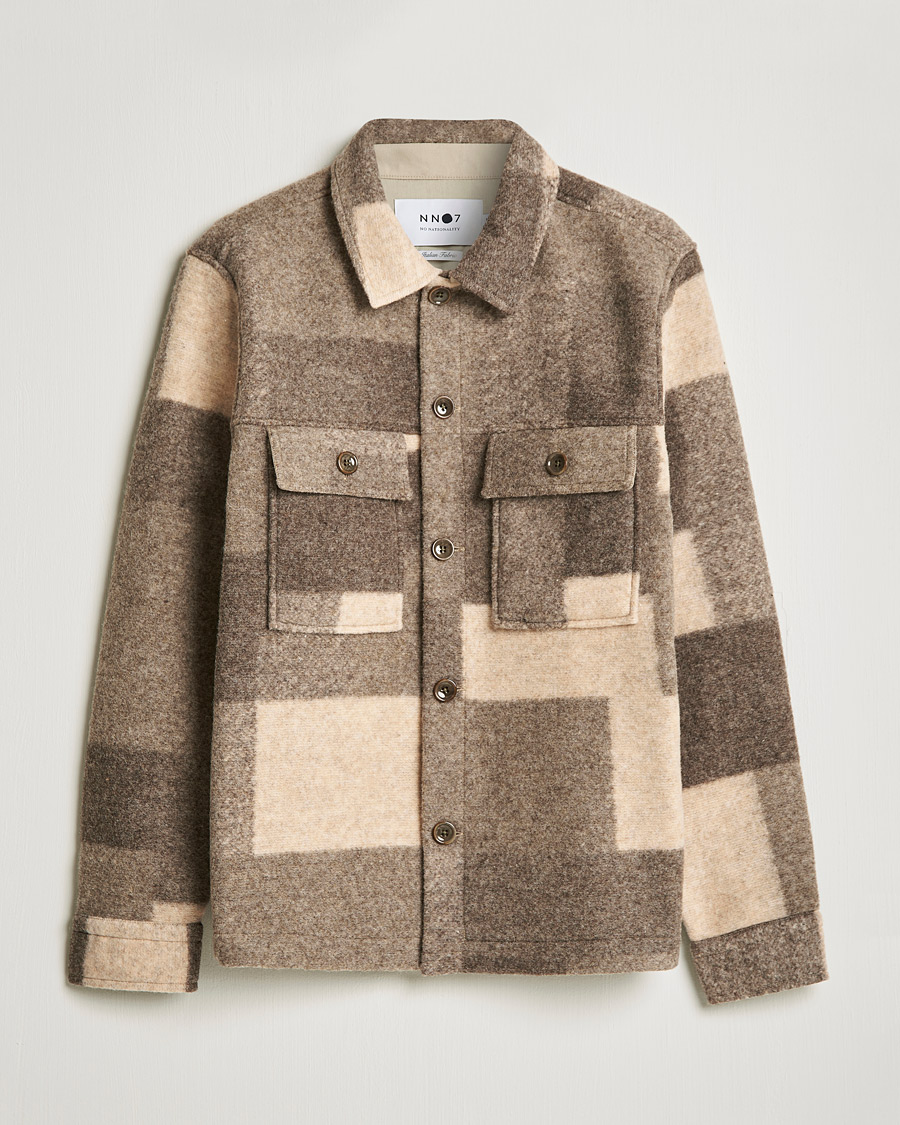 Herren | Jacken | NN07 | Wilas Checked Shirt Jacket Camel