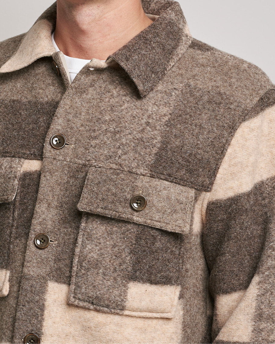 Herren | Jacken | NN07 | Wilas Checked Shirt Jacket Camel