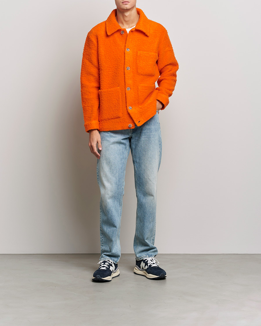 Herren | Pullover | NN07 | Olav Fleece Jacket Bright Orange