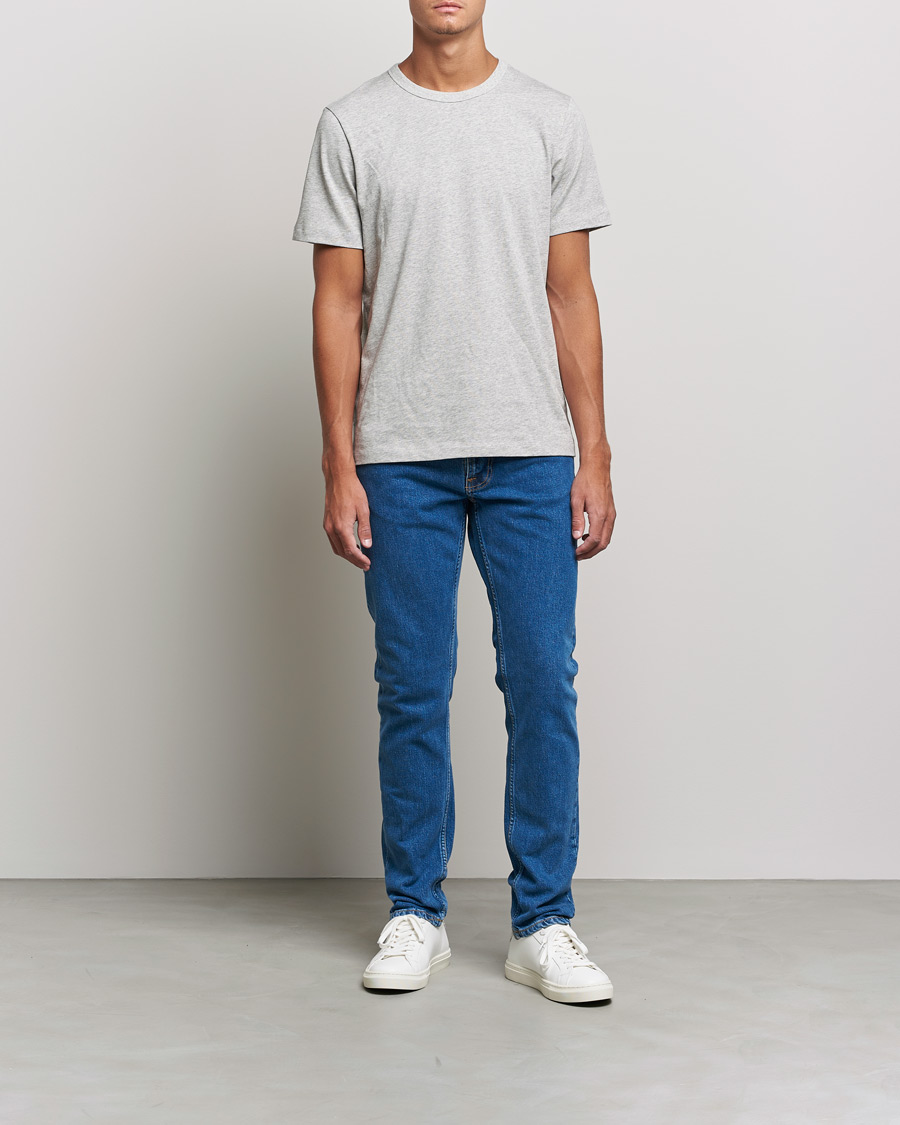 Herren | Jeans | Nudie Jeans | Lean Dean Organic Jeans Plain Stone Blue