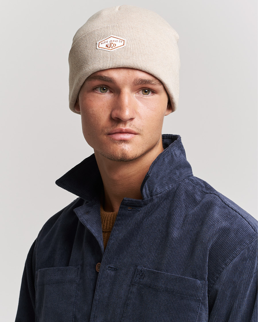 Herren | Nudie Jeans Falksson Beanie Beige | Nudie Jeans | Falksson Beanie Beige