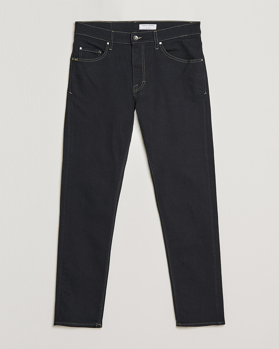 Herren | Jeans | Tiger of Sweden | Pistolero Stretch Cotton Jeans Black Blue