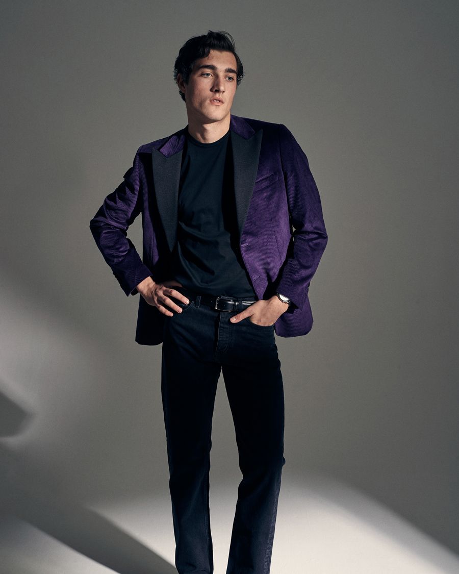 Herren | T-Shirts | Tiger of Sweden | Olaf Mercerized Cotton Tee Light Ink