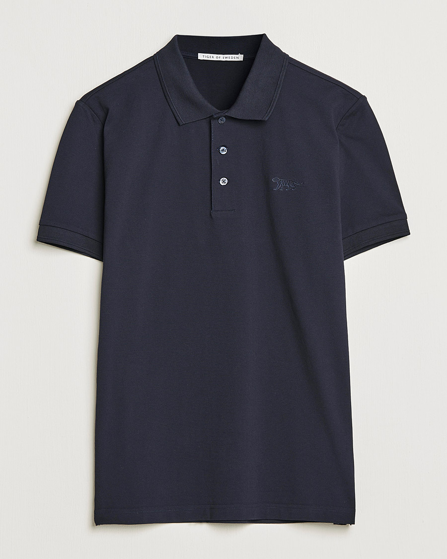 Herren | Pullover | Tiger of Sweden | Darios Long Sleeve Piqué Light Ink