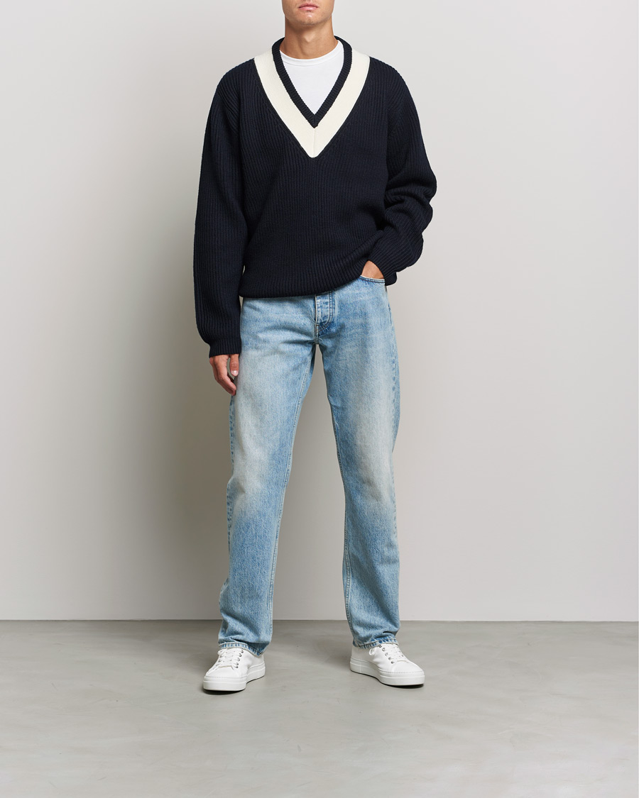 Herren | Pullover | Tiger of Sweden | Puck Wool Sweater Light Ink