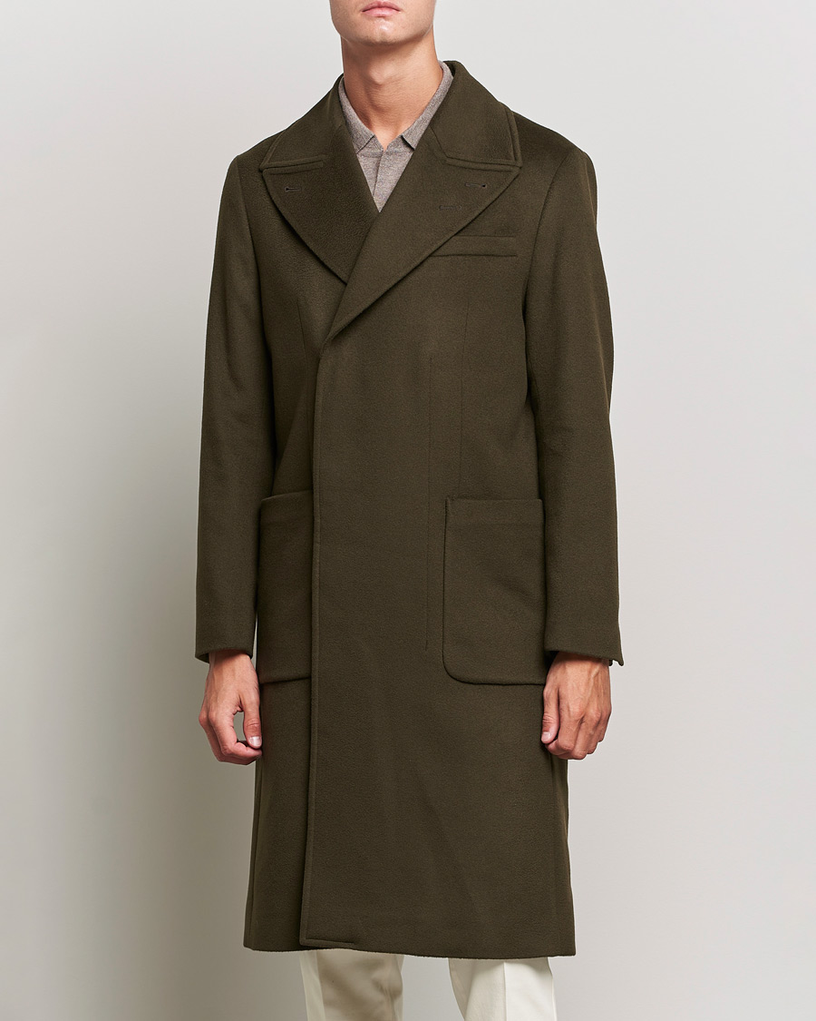 Herren | Jacken | Tiger of Sweden | Jeean Wool Coat Dark Brown