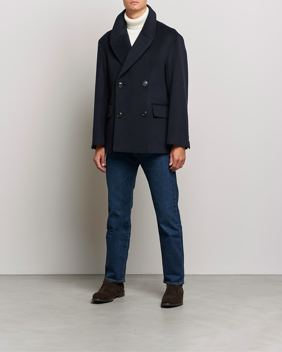 Herren | Jacken | Tiger of Sweden | Eerik Wool Peacoat Light Ink