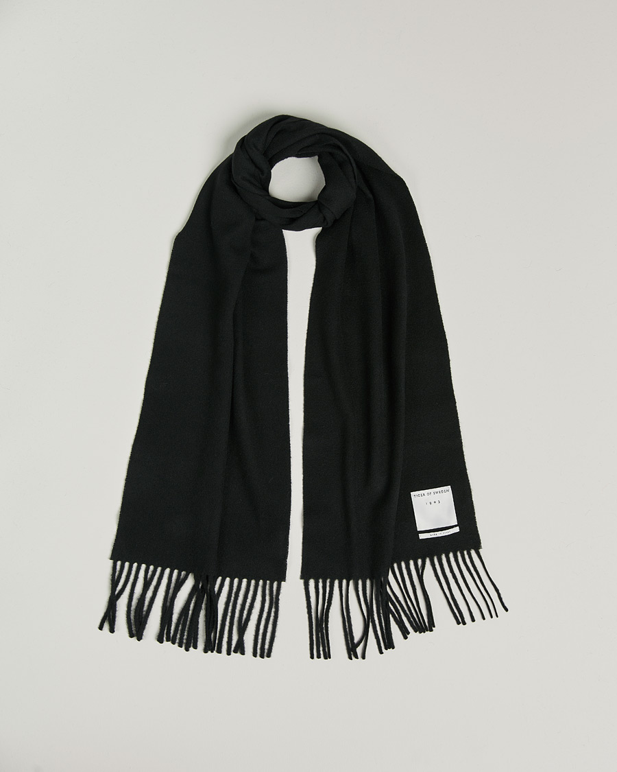 Herren | Tiger of Sweden Sylan Wool Scarf Black | Tiger of Sweden | Sylan Wool Scarf Black