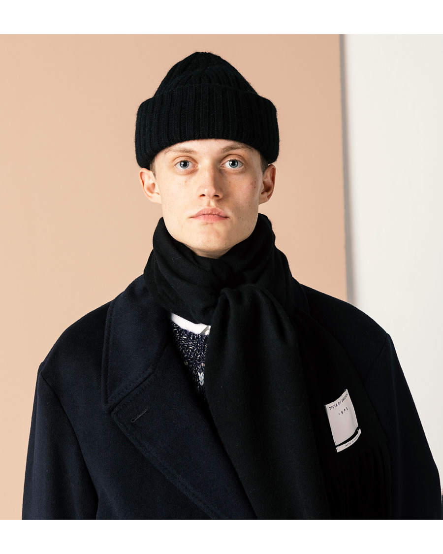 Herren | Tiger of Sweden Sylan Wool Scarf Black | Tiger of Sweden | Sylan Wool Scarf Black