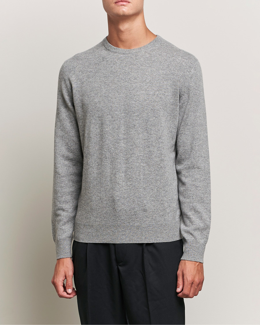 Herren | Pullover | Zegna | Oasi Cashmere Crew Neck Grey Melange