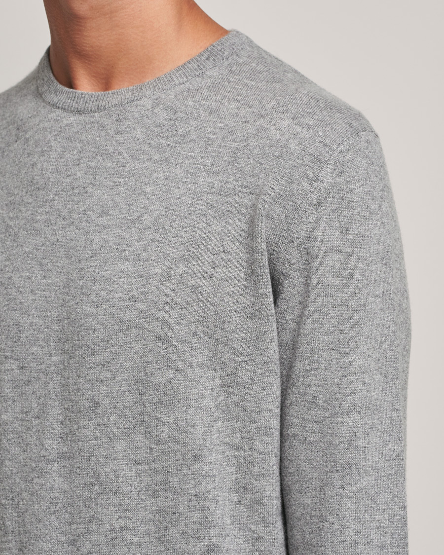 Herren | Pullover | Zegna | Oasi Cashmere Crew Neck Grey Melange