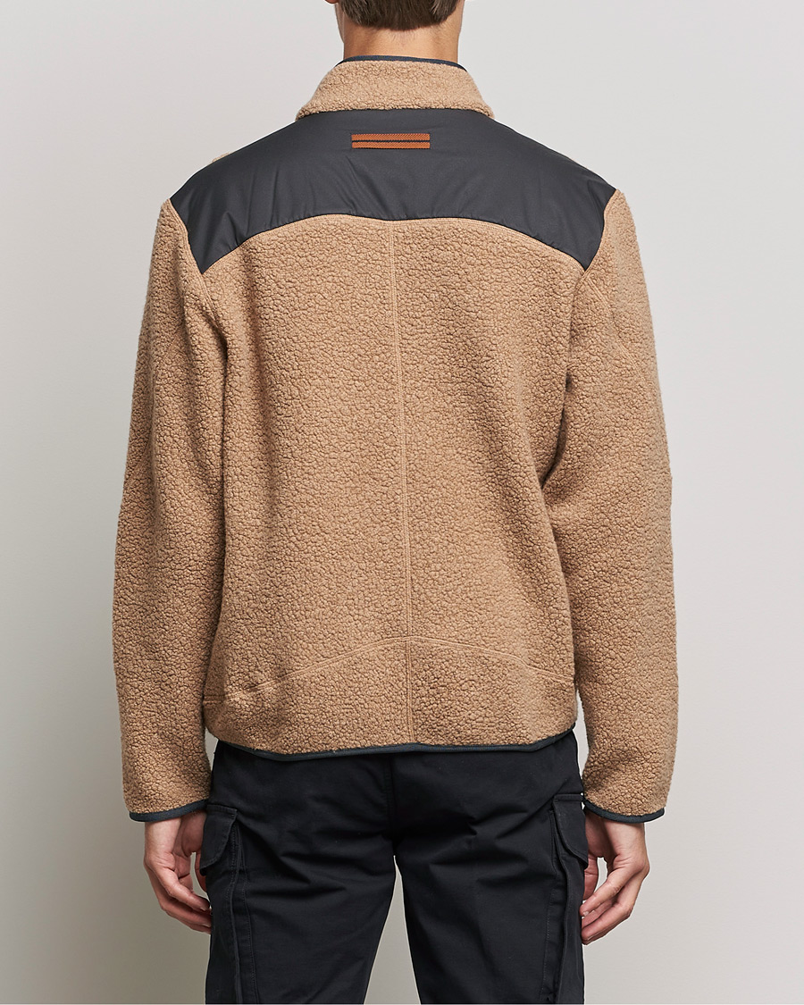 Herren | Pullover | Zegna | Camel Fleece Full Zip Brown