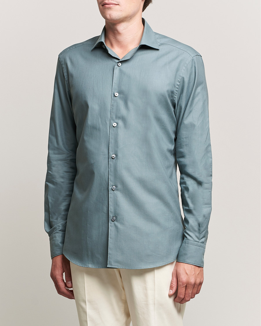 Herren | Hemden | Zegna | Premium Cotton Shirt Teal