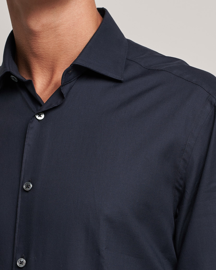 Herren | Hemden | Zegna | Premium Cotton Shirt Navy