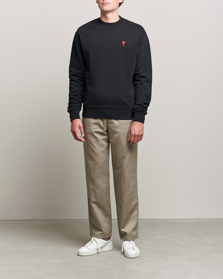 Herren | Pullover | AMI | Heart Logo Sweatshirt Black