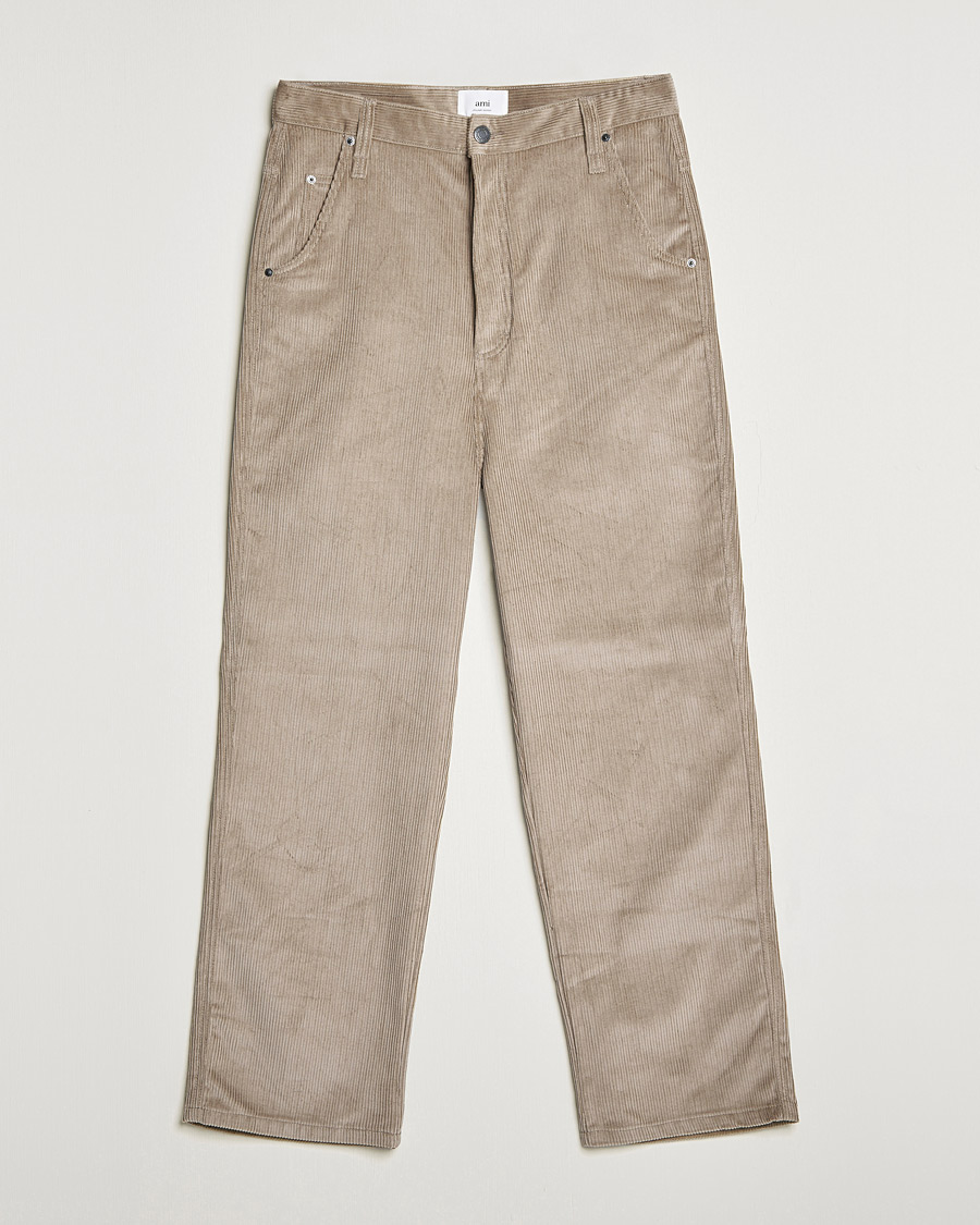 Herren | Hosen | AMI | Alex Corduroy Trousers Beige
