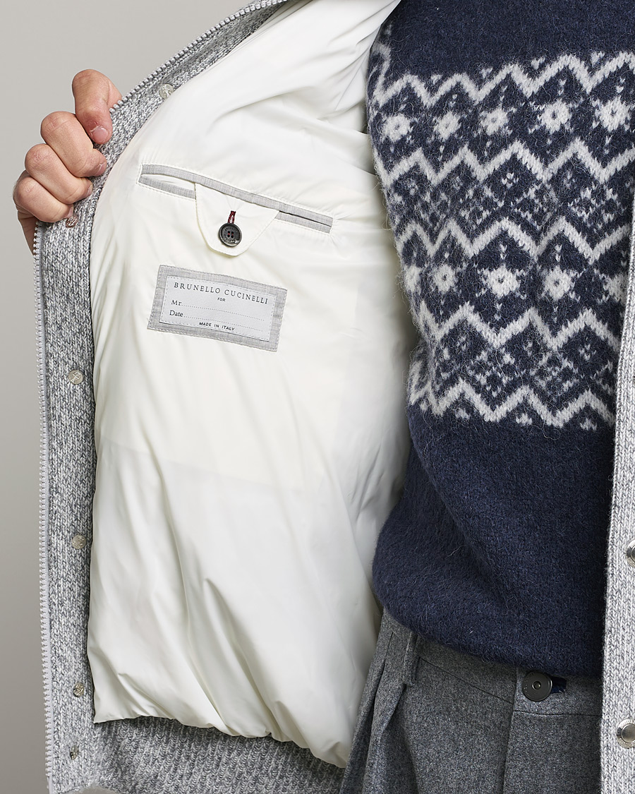 Herren | Jacken | Brunello Cucinelli | Hooded Cashmere Jacket Light Grey