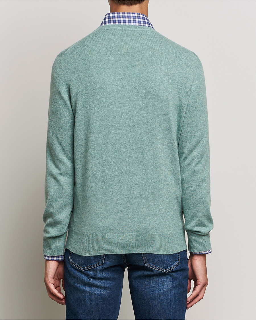 Herren | Pullover | Brunello Cucinelli | 2 Ply Cashmere Pullover Emerald Green