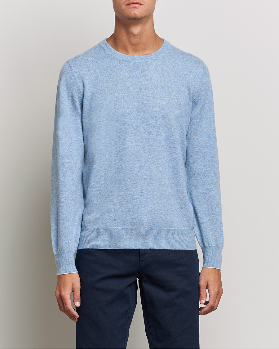Herren | Pullover | Brunello Cucinelli | 2 Ply Cashmere Pullover Light Blue