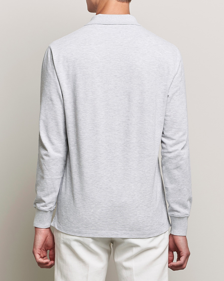 Herren | Pullover | Brunello Cucinelli | Long Sleeve Polo Light Grey