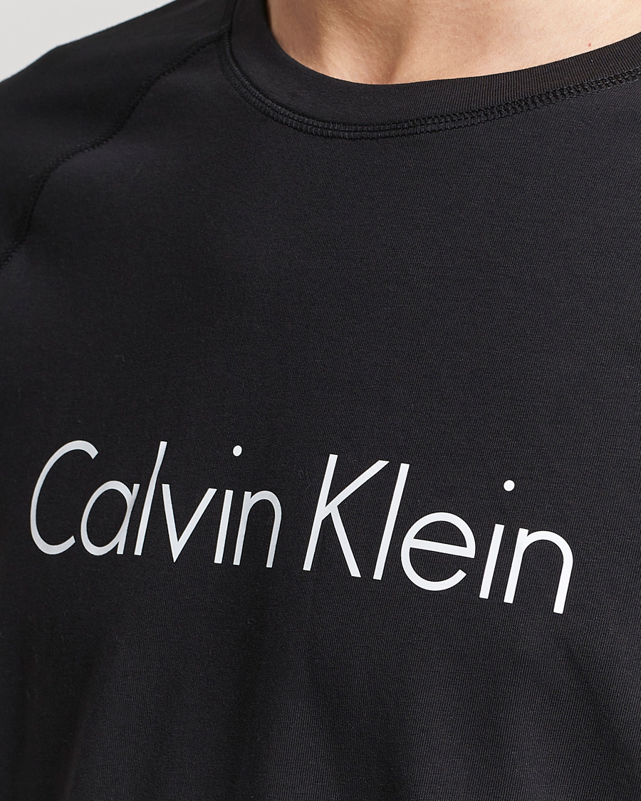 Herren | Schlafanzüge & Bademäntel | Calvin Klein | Logo Long Sleeve Pyjama Set Black/White