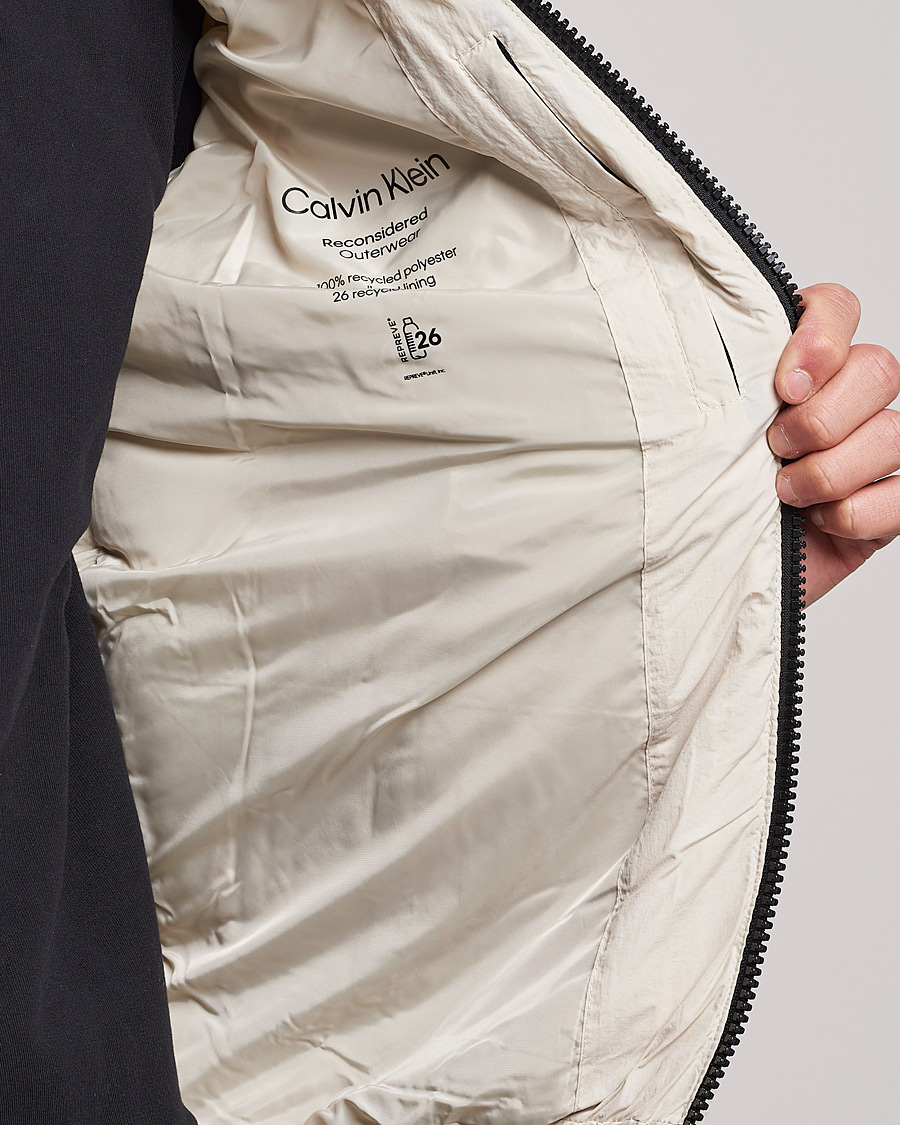 Herren | Jacken | Calvin Klein | Crinkle Nylon Puffer Jacket Stony Beige