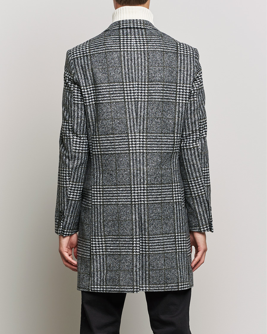 Herren | Jacken | BOSS BLACK | Hyde Wool Checked Coat Black/Grey