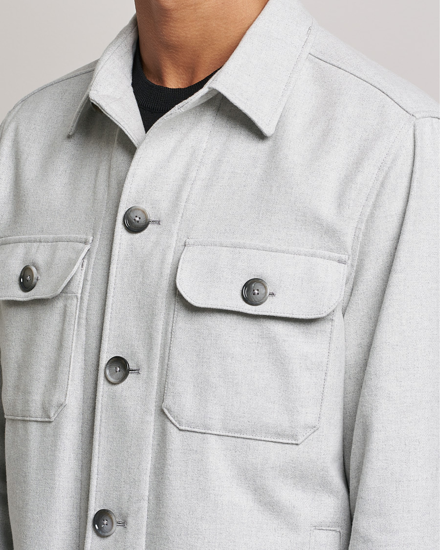 Herren | Hemden | BOSS BLACK | Carper Overshirt Open Grey