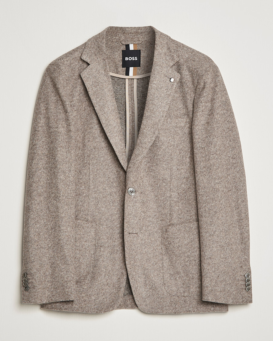 Herren | Sakkos | BOSS BLACK | BOSS Hanry Wool Patch Pocket Blazer Medium Beige
