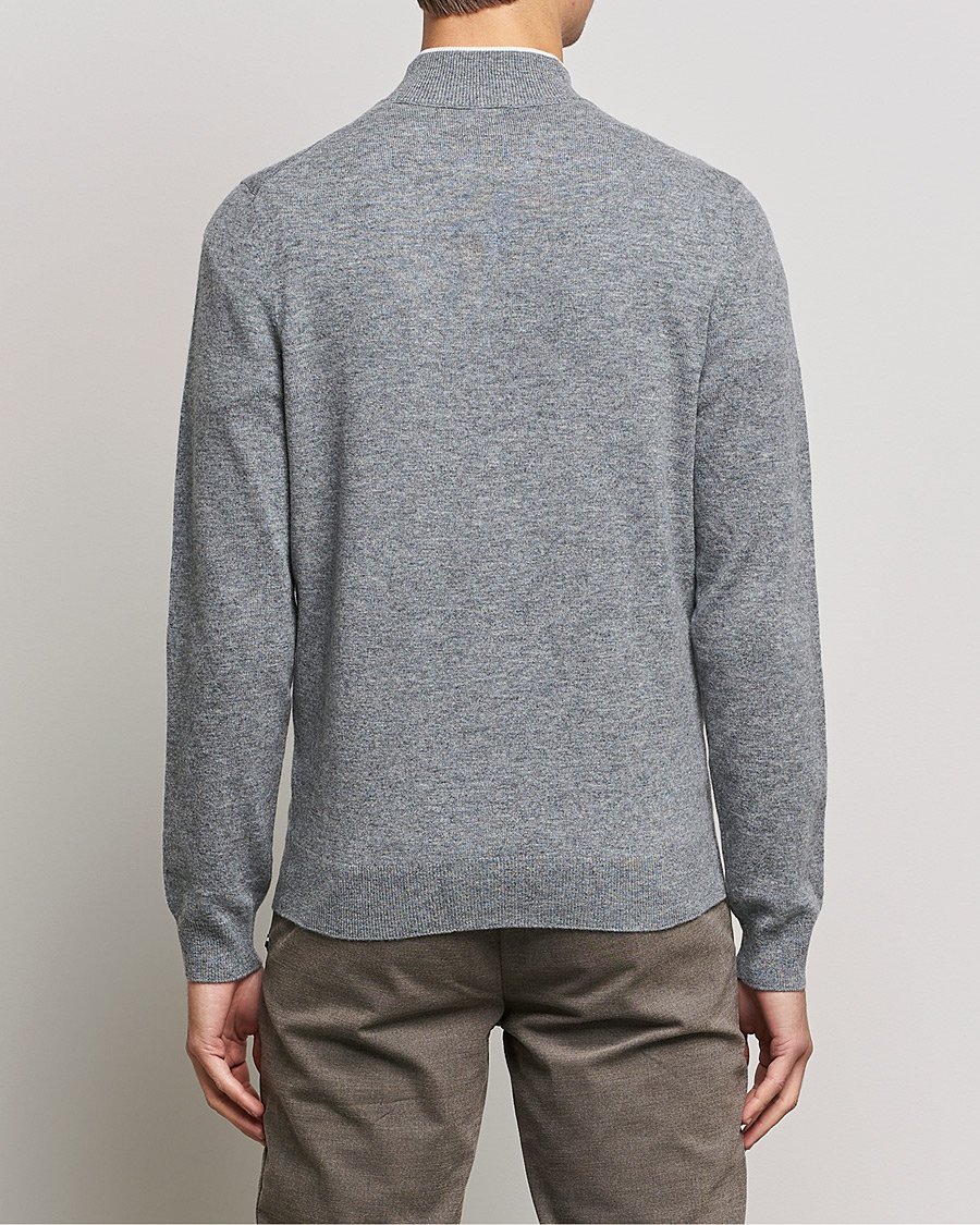 Herren | Pullover | BOSS BLACK | Barlo Lambswool Half Zip Silver