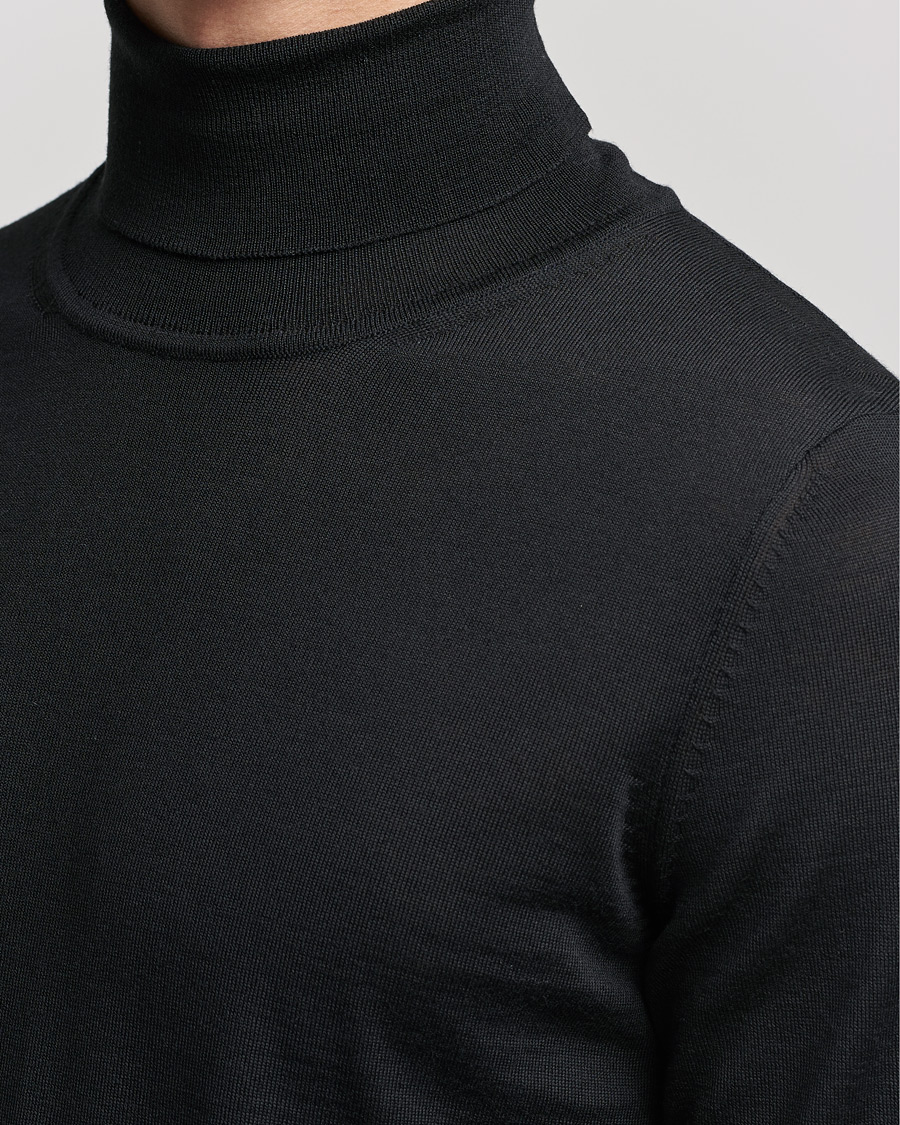 Herren | Pullover | BOSS BLACK | Musso Merino Polo Black