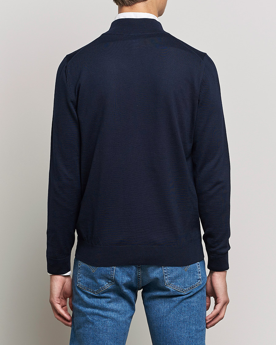 Herren | Pullover | BOSS BLACK | Balonso Full Zip Sweater Dark Blue