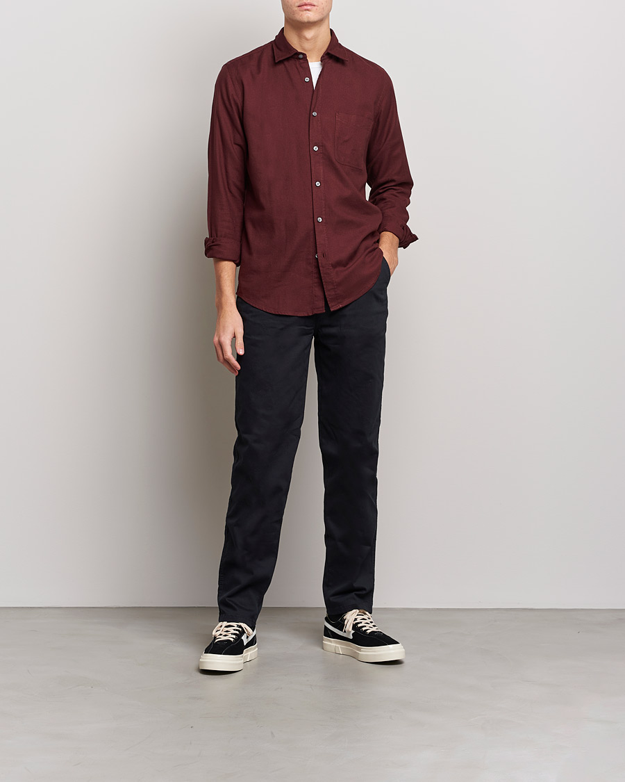 Herren | Hemden | BOSS ORANGE | Relegant Flannel Shirt Dark Red