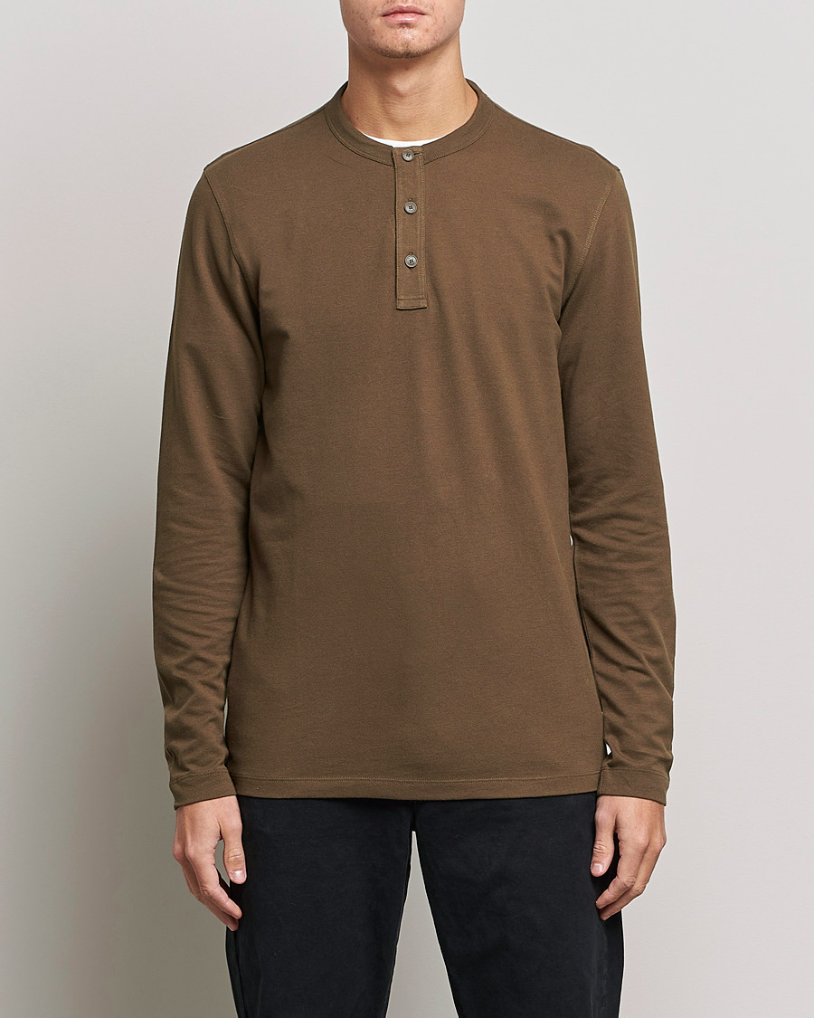 Herren | Pullover | BOSS ORANGE | Teetwill Henley Dark Green