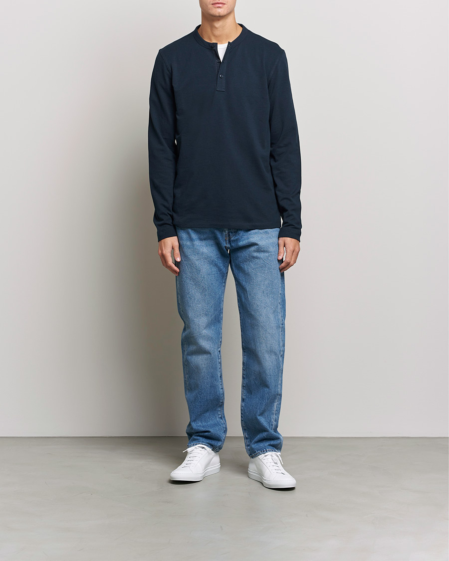 Herren | Pullover | BOSS ORANGE | Teetwill Henley Dark Blue