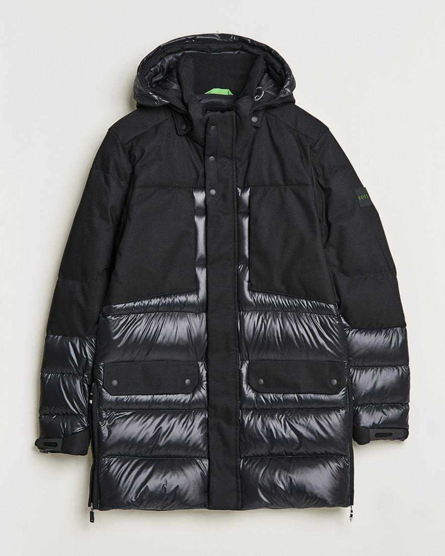 Herren | Jacken | BOSS GREEN | Arviko Semi Glossy Down Parka Black