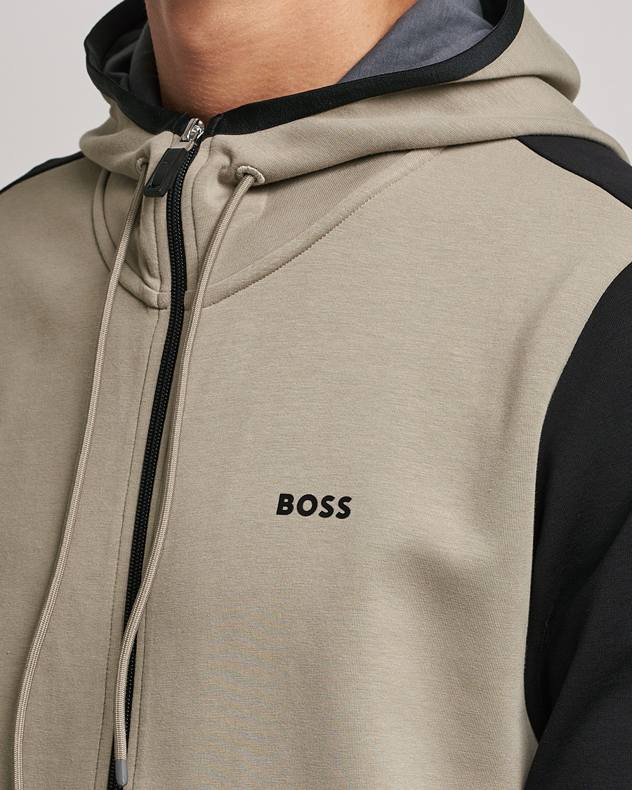 Herren | Pullover | BOSS GREEN | Saggy Full Zip Hoodie Black