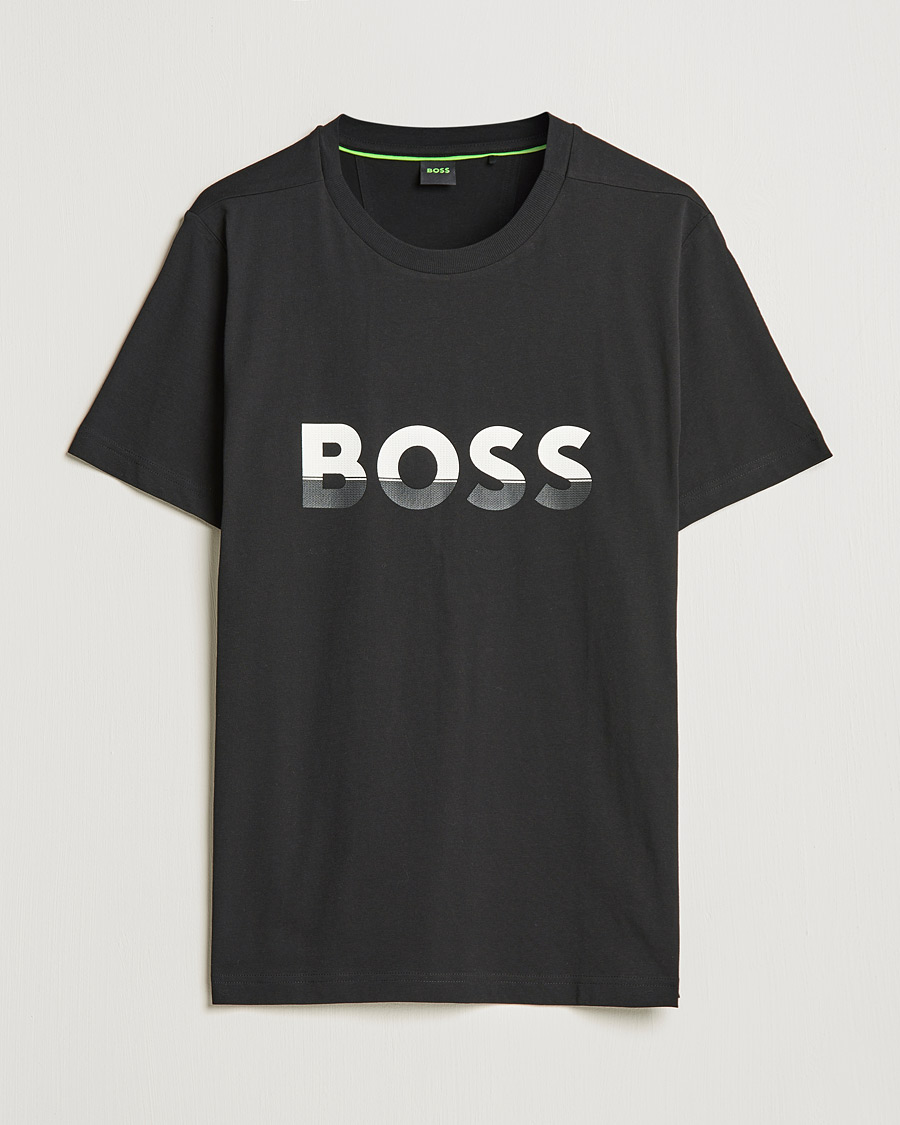 Herren | T-Shirts | BOSS GREEN | Logo Crew Neck T-Shirt Black